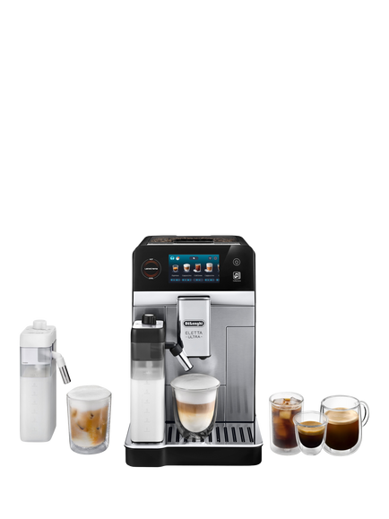De'Longhi Eletta Ultra ECAM740.85 Automatic Bean to Cup Coffee Machine, Metal, Metal