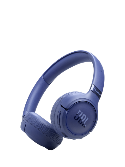 JBL Tune 680NC Noise Cancelling Wireless Bluetooth On-Ear Headphones with Mic/Remote, Black, Blue
