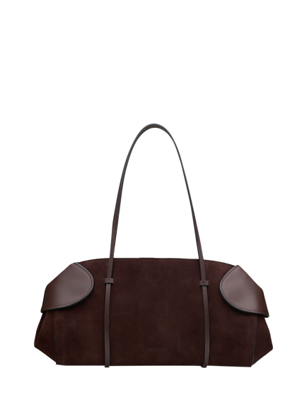 NEOUS Berenices East West Shoulder Bag, Dark Chocolate, Dark Chocolate