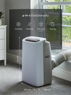 Meaco Cirro 14000 BTU Smart Portable Air Conditioner and Heater, White - view 2, White