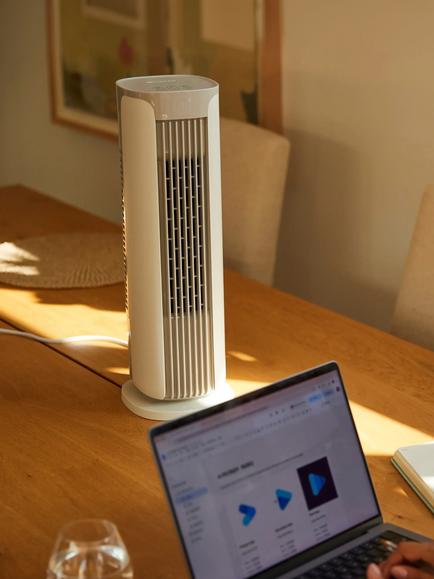 Meaco Sefte 19” Tower Fan, White - view 2, White