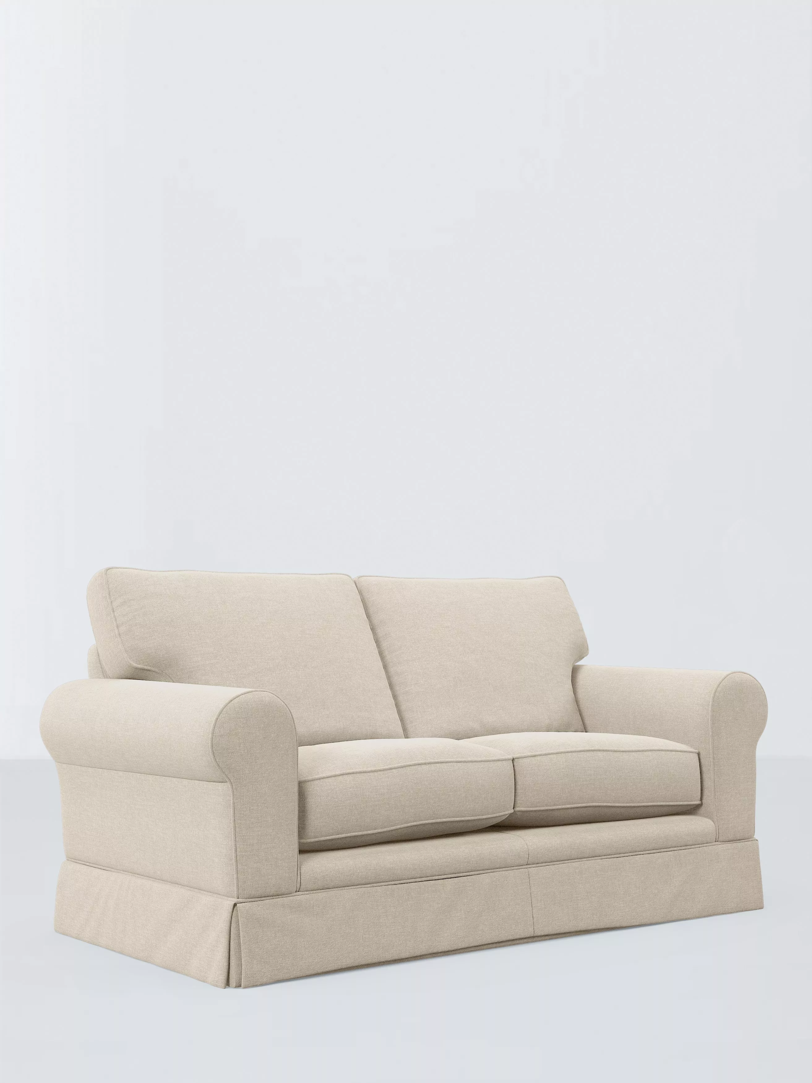 John Lewis Padstow Medium 3 Seater Sofa, Easy Clean Cotton Linen Blend Natural