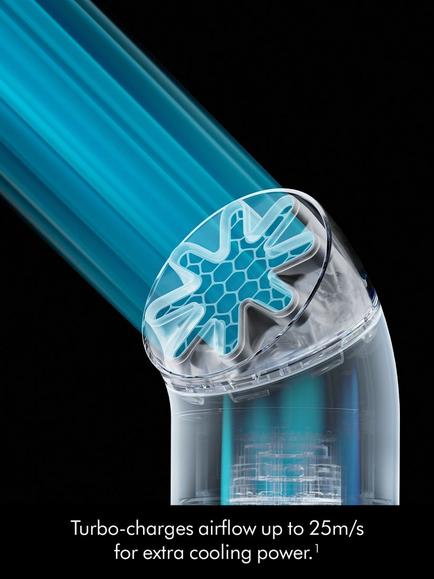 Dyson HushJet Mini Cool Portable Handheld Fan, Sky - view 2, Sky