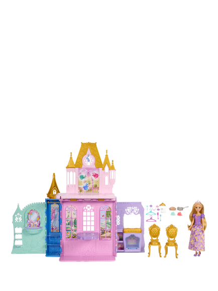 Disney Princess Rapunzel Close & Carry Castle, Multi