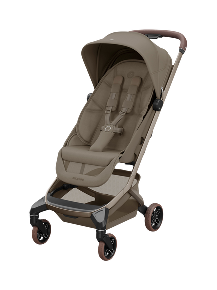Maxi-Cosi Fame Cabin Stroller & Carrycot with Rain Cover, Truffle - view 2, Truffle