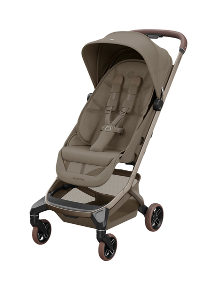 Maxi-Cosi Fame Cabin Pushchair & Carrycot with Coral Slide Pro Car Seat & FamilyFix Slide Pro Base Bundle, Truffle - view 2, Truffle