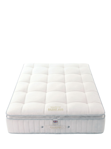 Millbrook Beds Hampshire Collection Calshot 6000 Pillowtop Pocket Spring Mattress, Medium Tension, Super King Size - view 2, White