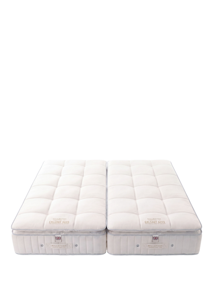 Millbrook Beds Hampshire Collection Chilworth 12000 Pocket Spring Zip Link Mattress, Medium Tension, Super King Size, White