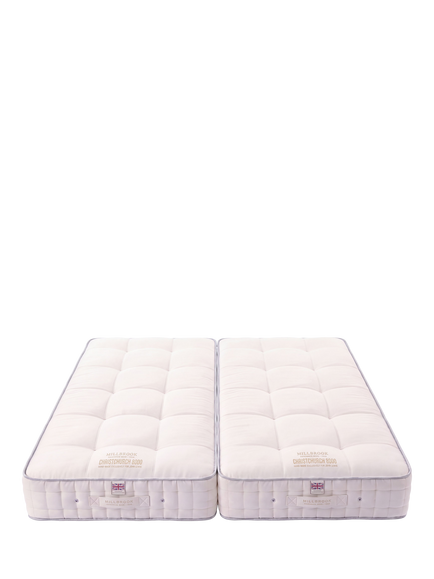 Millbrook Beds Hampshire Collection Christchurch 8000 Pocket Spring Zip Link Mattress, Medium Tension, Super King Size, White