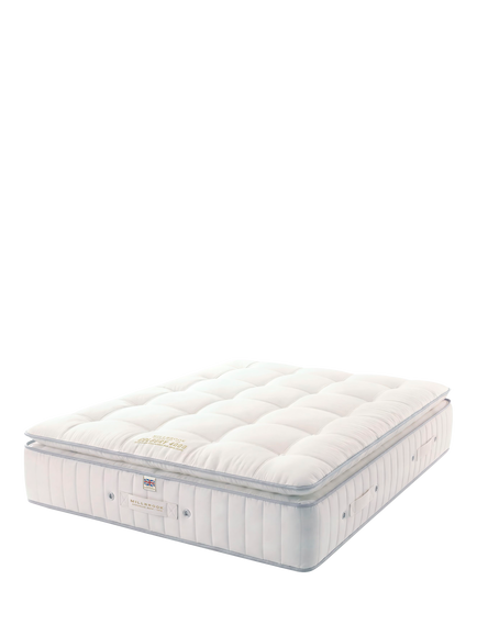 Millbrook Beds Hampshire Collection Colbury 4000 Pillowtop Pocket Spring Mattress, Extra Firm Tension, Super King Size, White