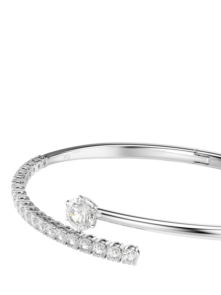 Swarovski Crystal Matrix Bracelet - view 2, Whi - White