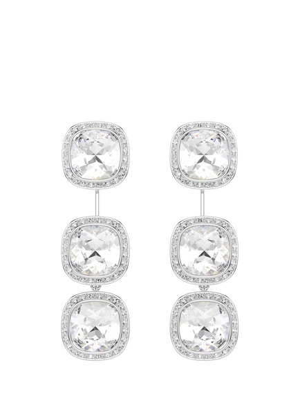 Swarovski Crystal Una Angelic Drop Earrings - view 2, Crystal