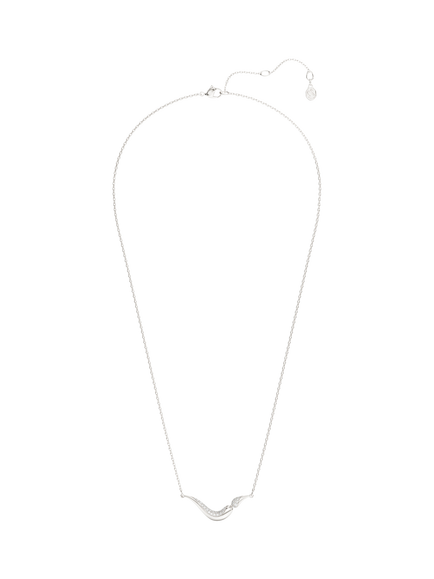 Swarovski Crystal Classica Pendant Necklace - view 2, Whi - White