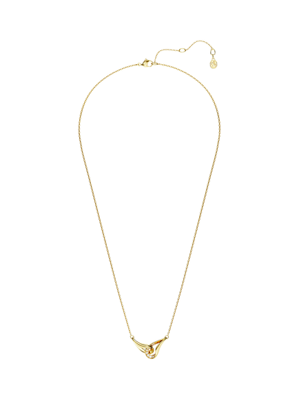 Swarovski Classica Interlocking Pendant Necklace - view 2, Sil - Silver