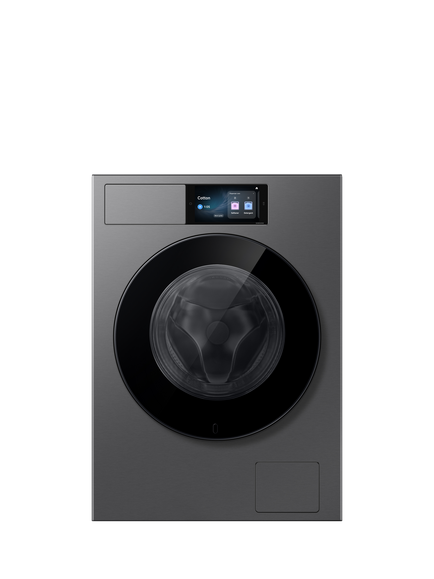 Samsung Series 9 WF90H09C4ST1 Freestanding Washing Machine, AI Energy, 9kg Load, 1400rpm Spin, Dark Steel, Dark Steel
