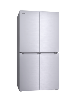 Miele KFFD 6741 Freestanding 60/40 French Fridge Freezer, Stainless Steel - view 2, Stainless Steel