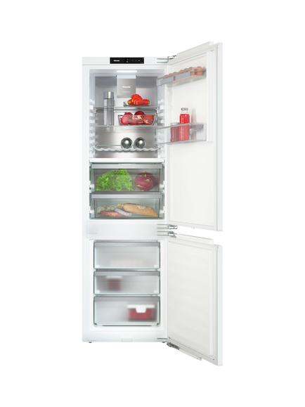 Miele KFN7744C Integrated 70/30 Fridge Freezer, Stainless Steel, Stainless Steel