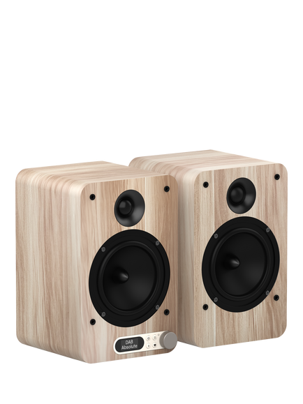 Pure Active DAB+/FM HiFi TV Bluetooth Stereo System with Remote Control, Cotton White/ Oak - view 2, Cotton White/ Oak