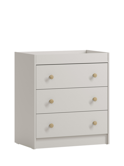 Little Acorns Florence Changing Table Dresser, Cashmere/Oak, Cashmere/Oak