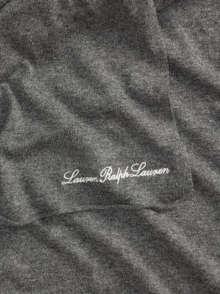 Lauren Ralph Lauren Knit Wrap Scarf, Grey - view 2, Grey