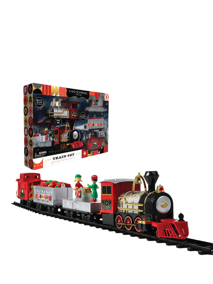 FAO Schwarz Motorised Train Set, 30 Piece, Multi