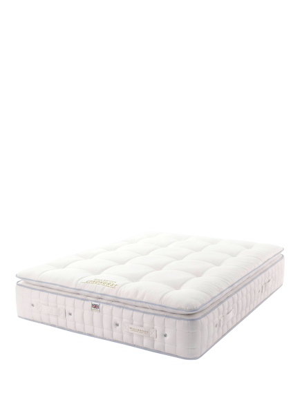 Millbrook Beds Hampshire Collection Lyndhurst 5000 Pillowtop Pocket Spring Mattress, Medium Tension, King Size, White