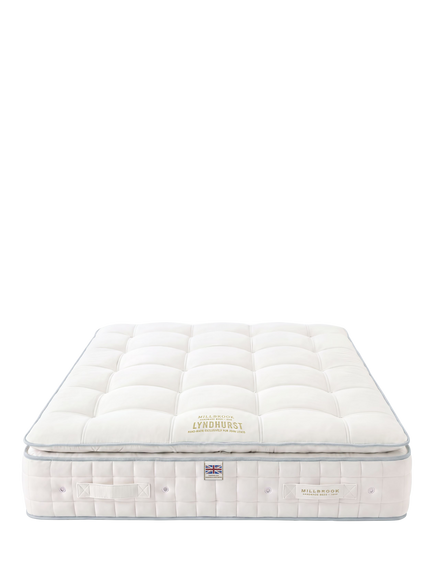 Millbrook Beds Hampshire Collection Lyndhurst 5000 Pillowtop Pocket Spring Mattress, Medium Tension, King Size - view 2, White