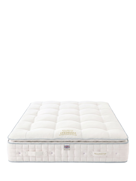 Millbrook Beds Hampshire Collection Lyndhurst 5000 Pillowtop Pocket Spring Mattress, Medium Tension, Super King Size - view 2, White