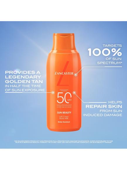 Lancaster Sun Beauty Body Milk SPF 50, 175ml - view 2, White Natural
