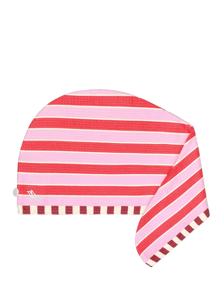 Dock & Bay Getaway Glow Hair Wrap, Eye Mask & Wash Bag Gift Set, Cherry - view 2, Red
