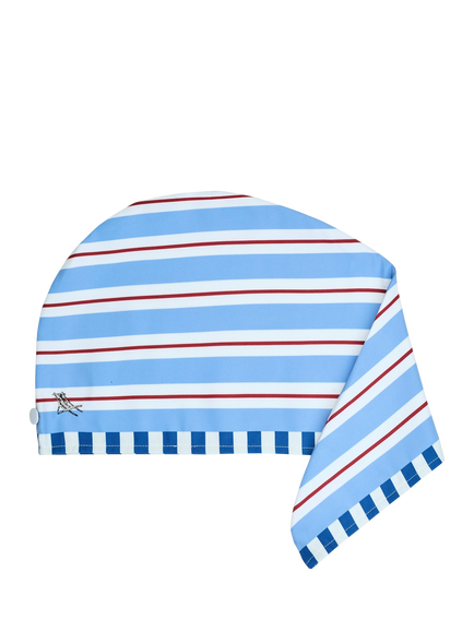 Dock & Bay Harbour Lines Hair Wrap, Blue, Blue