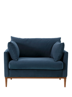 Swyft OUTLET Model X01 Sofa Snuggler, Like New, Velvet Teal, Velvet Teal