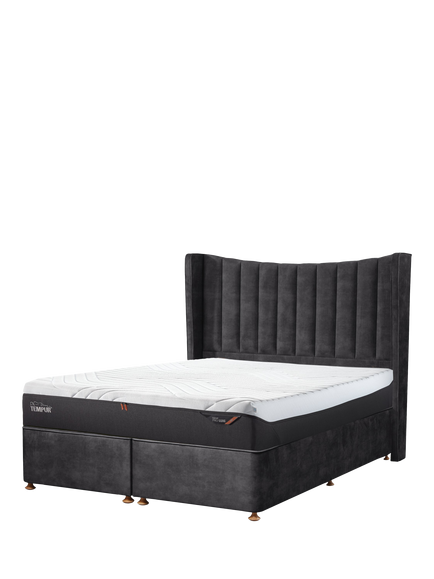 TEMPUR® OUTLET Orford Velvet Headboard, King Size, Armour