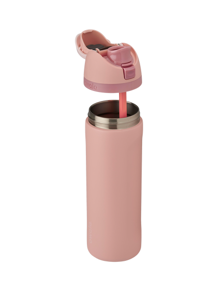 Owala FreeSip Leak-Proof Stainless Steel Drinks Bottle, 710ml, Rose Quartz - view 2, Rose Quartz