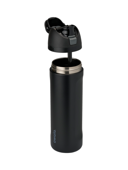Owala FreeSip Leak-Proof Stainless Steel Drinks Bottle, 710ml, Very Very Dark - view 2, Very Very Dark