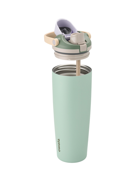 Owala FreeSip Sway Leak-Proof Stainless Steel Drinks Bottle, 850ml, Eucalyptus - view 2, Eucalyptus