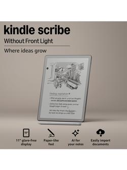 Amazon Kindle Scribe without Front Light (2025) eReader with Premium Pen, 11”, 16GB, Grey - view 2, Grey