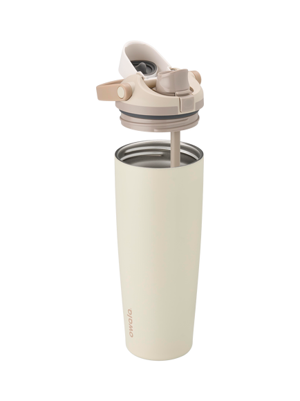 Owala FreeSip Sway Leak-Proof Stainless Steel Drinks Bottle, 850ml, Lightly Toasted - view 2, Lightley Toasted