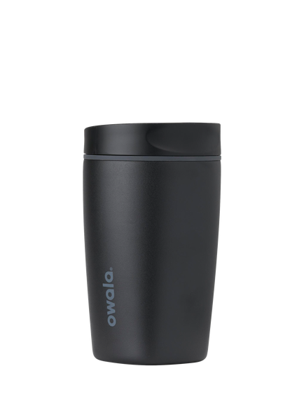 Owala SmoothSip Stainless Steel Travel Mug, 355ml, Very Very Dark, Very Very Dark