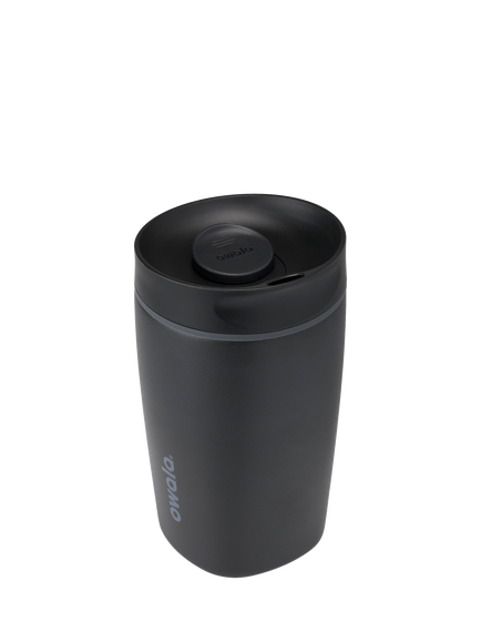 Owala SmoothSip Stainless Steel Travel Mug, 355ml, Very Very Dark - view 2, Very Very Dark