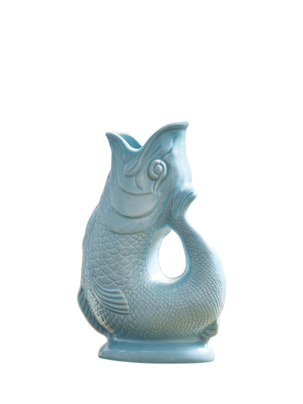 Wade Pottery Fish Earthenware Jug, 1.2L, Eau De Nil, Eau De Nil