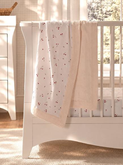 CuddleCo Comforter Blanket, Ditsy Cherry - view 2, Ditsy Cherry