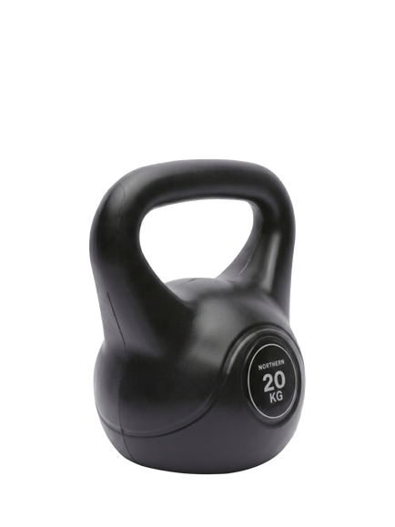 Northern Gym Equipment Vinyl Kettlebell, 20kg - view 2, Black
