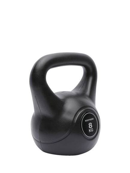 Northern Gym Equipment Vinyl Kettlebell, 8kg - view 2, Black