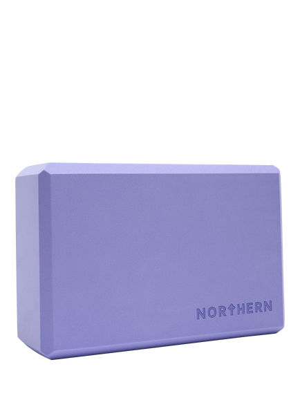 Northern Gym Equipment Hi Density Foam Yoga Block, Lavender
