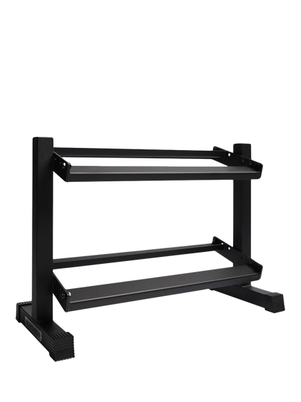 Northern Gym Equipment 2 Tier Dumbbell Rack, Black