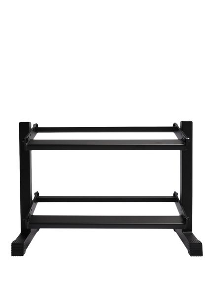 Northern Gym Equipment 2 Tier Dumbbell Rack - view 2, Black