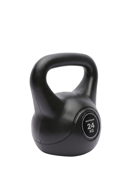Northern Gym Equipment Vinyl Kettlebell, 24kg - view 2, Black
