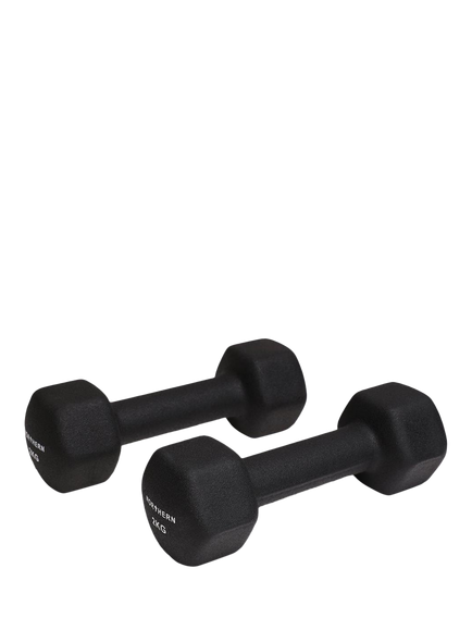 Northern Gym Equipment Neoprene Hex Dumbbell, 1kg - view 2, Black