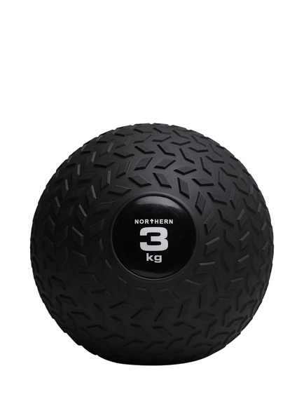 Northern Gym Equipment Tyre Tread Slam Ball, 3kg, Black - view 2, Black